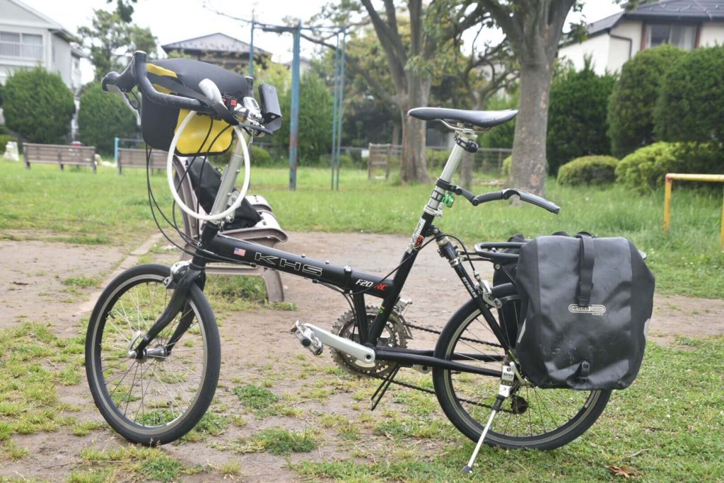 食べ歩き用自転車紹介】折り畳み自転車のKHS F-20RC 輪行+旅使用にして 